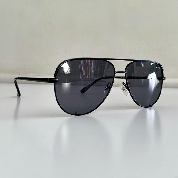 QUAY x Ltd Desi Perkins High Key Mini Oversized Polarized Aviators –Unisex– NWOT - Picture 5 of 8